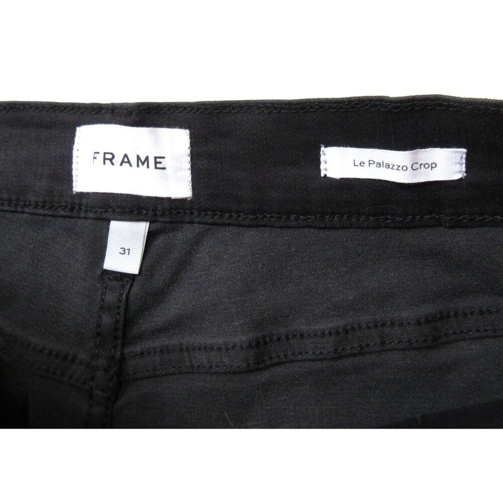 NWT Frame Le Palazzo Crop in Kerry Wide Leg Raw Hem Stretch Jeans 31 - Picture 4 of 8